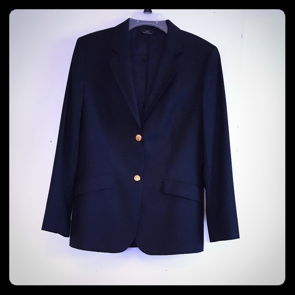 Dark navy blazer suit jacket